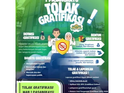 MAN 1 PASANGKAYU TOLAK GRATIFIKASI