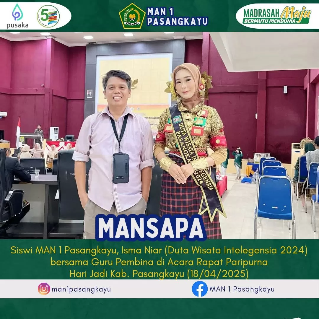 Isma Niar,  Duta Wisata Intelegensi Kabupaten Pasa